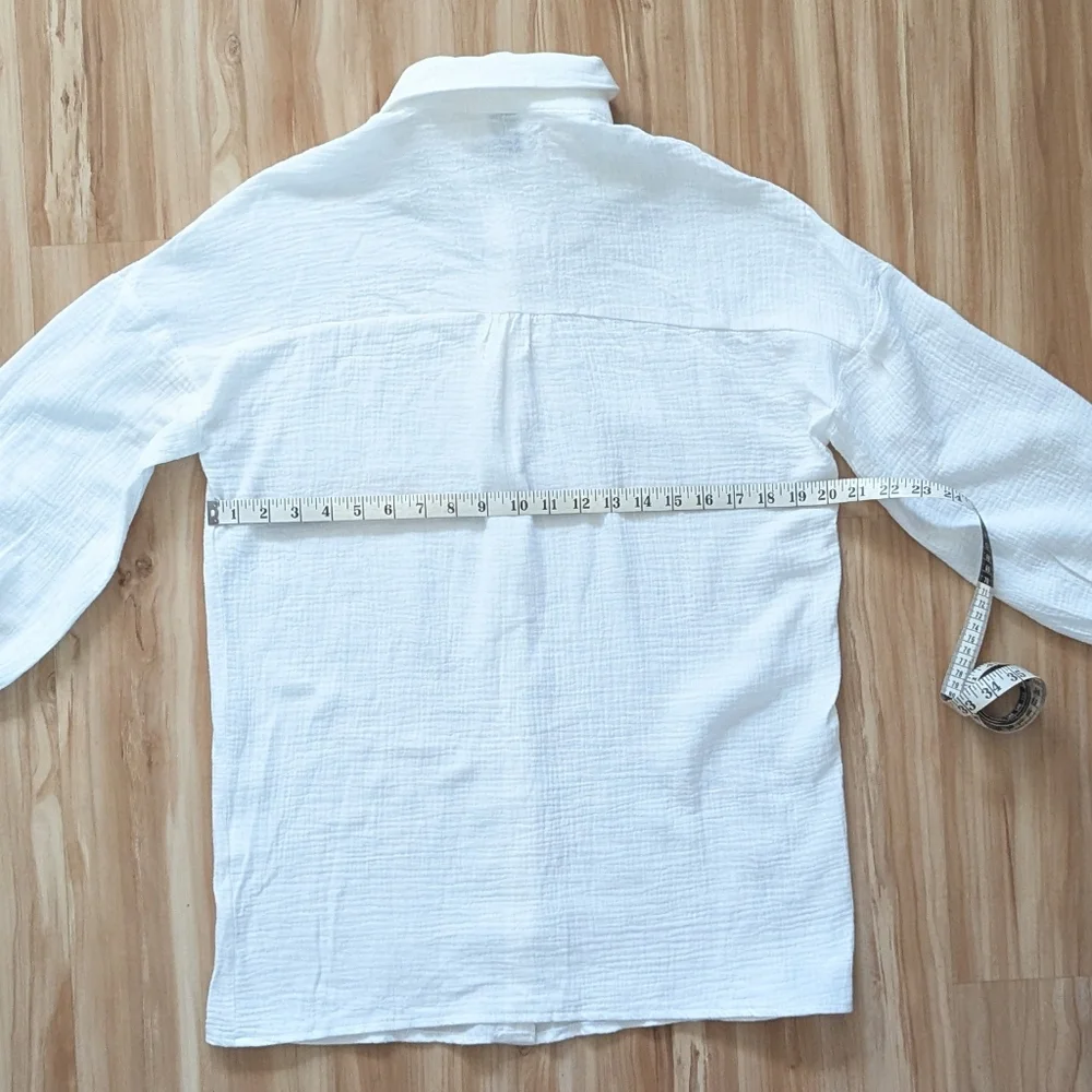 Princess Polly Sienna Button-Down White Shirt - Picture 4 of 9